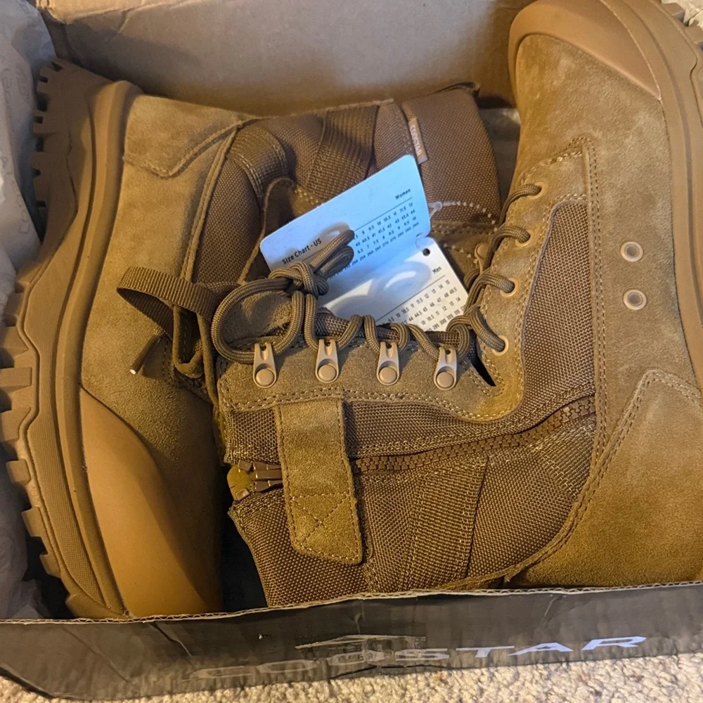 5.11 Tactical Coyote Brown Lace-Up Zipper Combat Boots